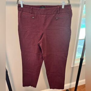 Talbots Deep Burgundy Trousers